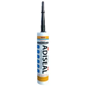 Adiseal adhesive sealant black 290ml. Construction adhesive and construction sealant.