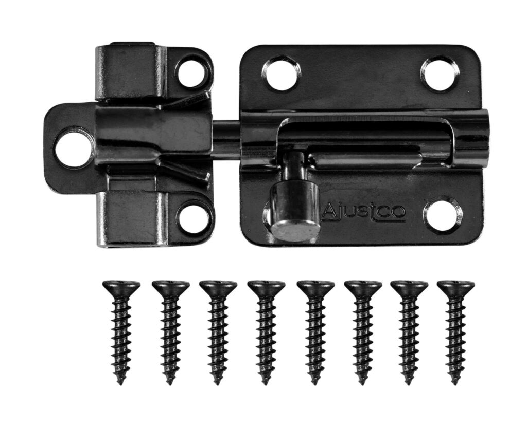 AjustLock 70mm Barrel Bolt Lock Black GuGlue Online Hardware Store