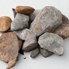 sticking stones with an adhesive