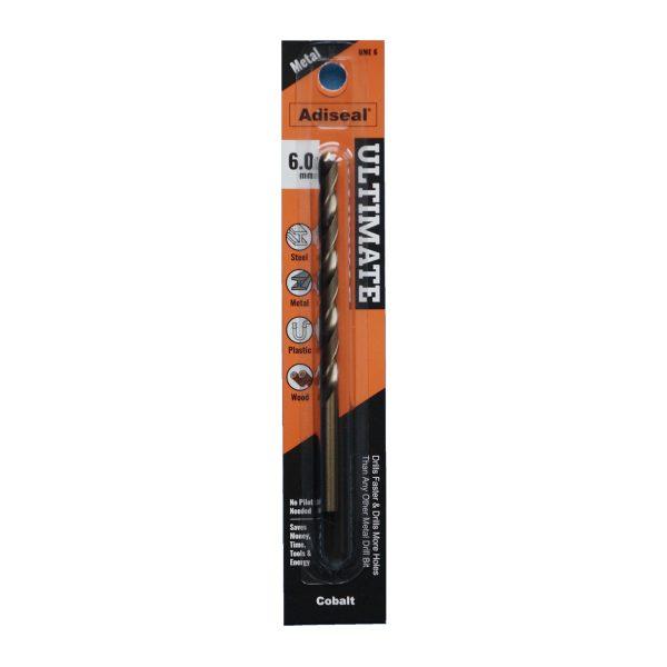 Ultimate metal drill bit 6mm. Drills faster and drills more holes than any other metal drill bit.