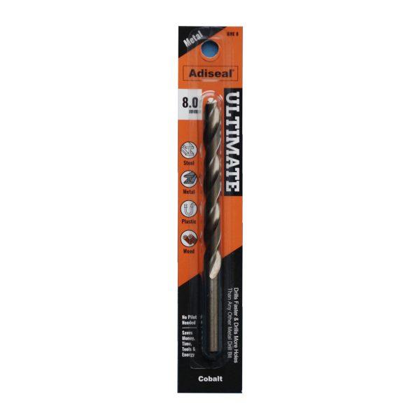 Ultimate metal drill bit 8mm. Drills faster and drills more holes than any other metal drill bit.