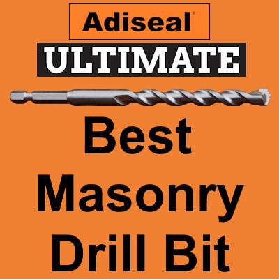 Best masonry drill bit for brick, concrete and multi-material. Fastest no hammer drill bit.
